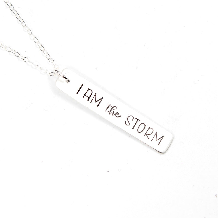 I am the storm Necklace Charm