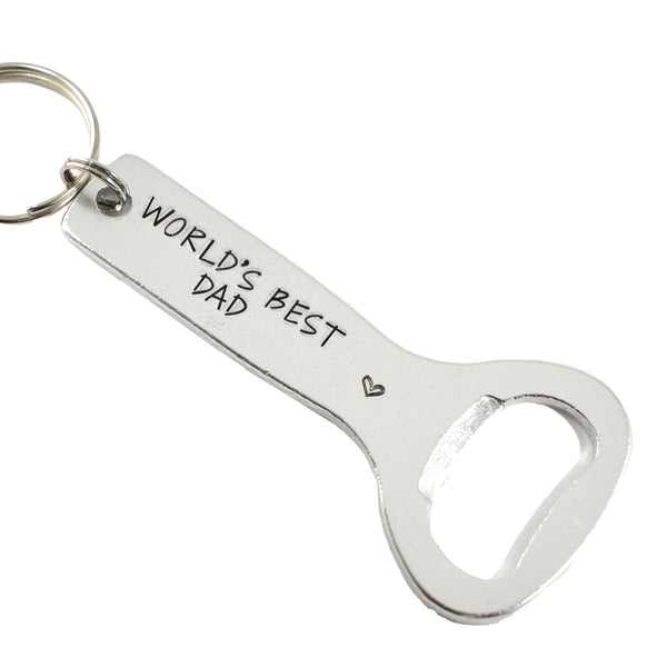 "World's Best Dad" Bottle Opener Keychain