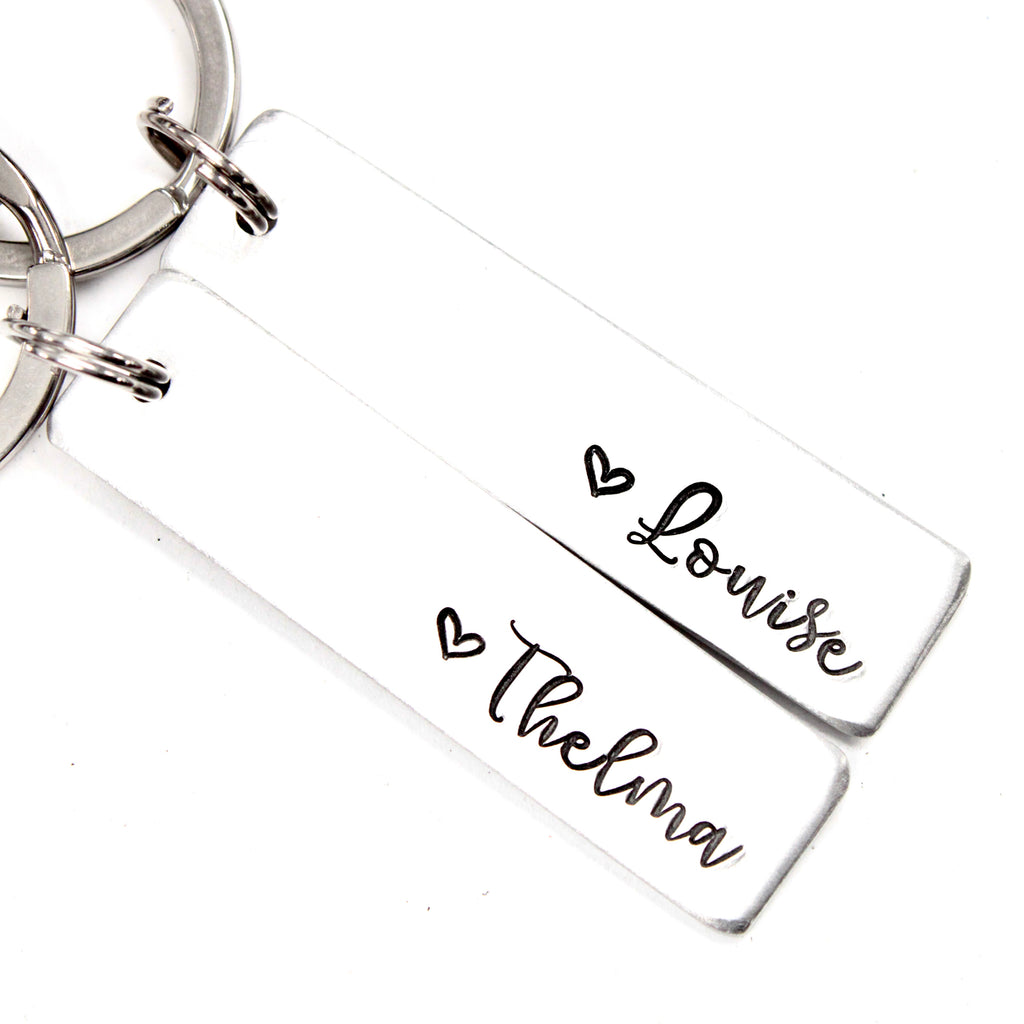 Thelma and Louise Keychain Set Completely Hammered