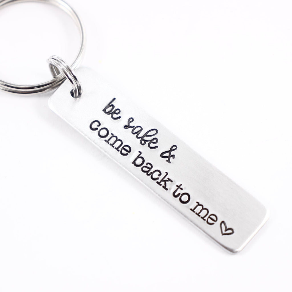 Be safe Have fun Make good decisions - Hand Stamped Keychain Complet –  Completely Hammered