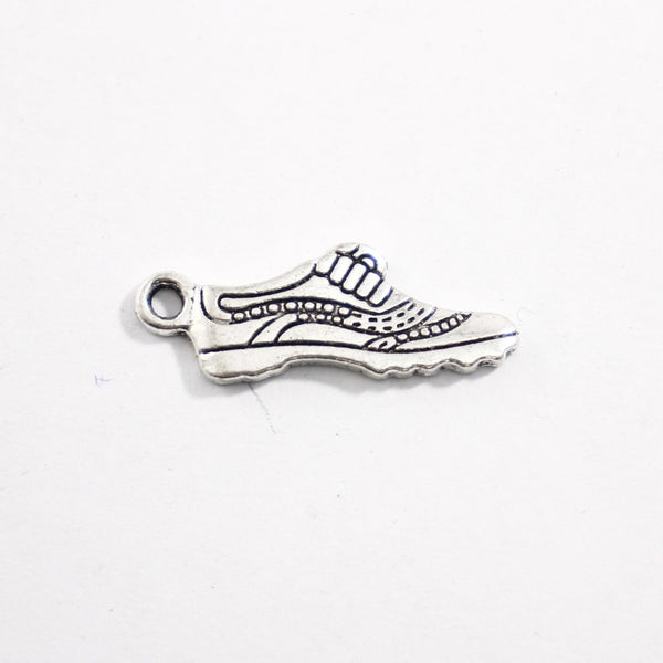 Running Shoe Charm - 13 Pieces - Supply Destash - Completely Hammered