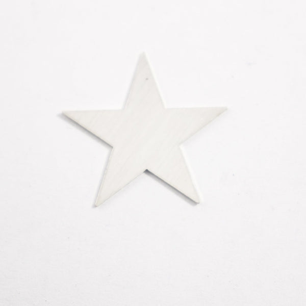 Star Stamping, Sterling Silver 23mm x 23mm - 25G.- Supply Destash - Completely Hammered