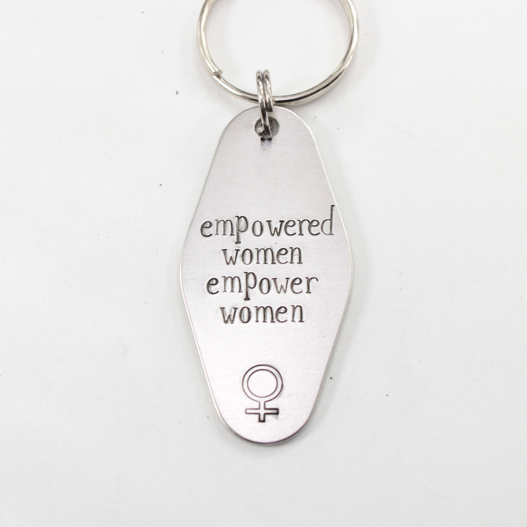 "empowered women empower women" Motel Key style Keychain - DISCOUNTED AND READY TO SHIP