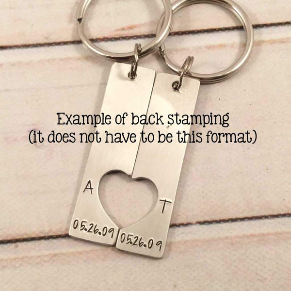 "I belong with you, You belong with me" - Couples Keychain Set