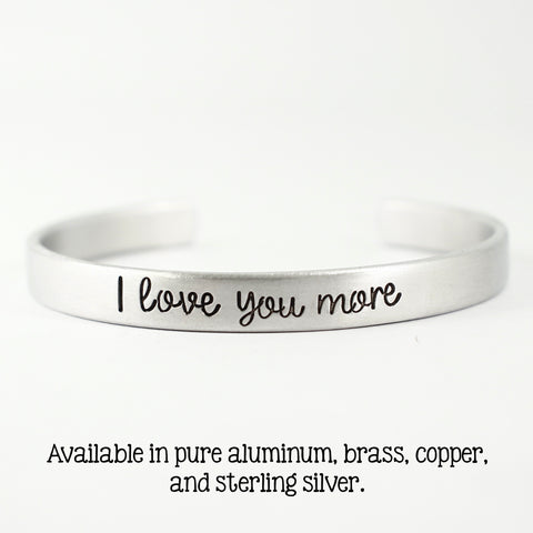 I love you more bracelet sterling silver outlet