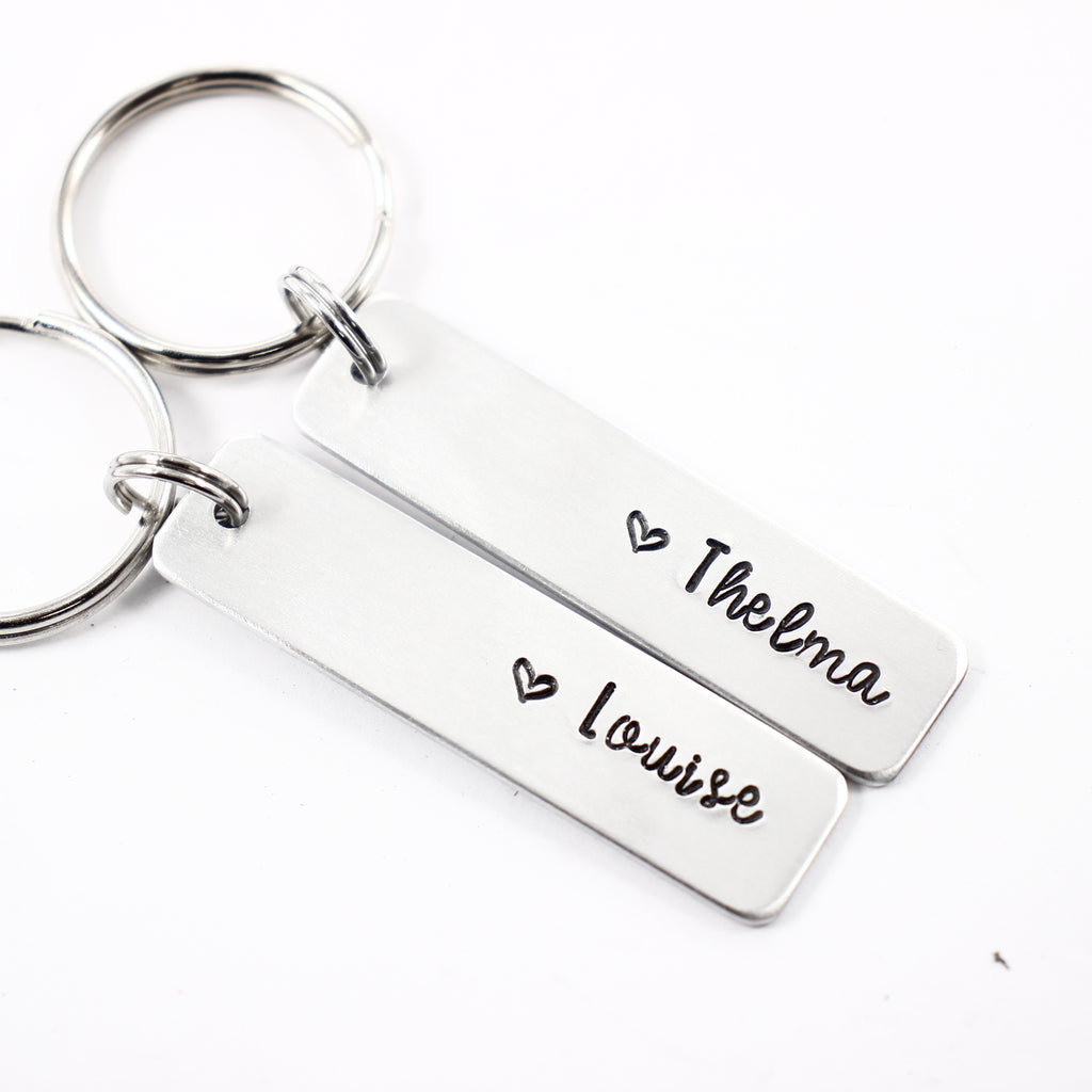 Completely Wired Thelma and Louise Keychain Set Completely Hammered