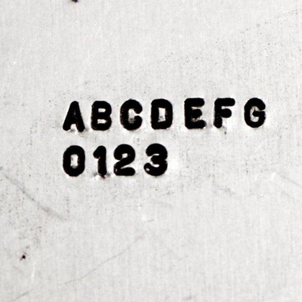 Uppercase Alphabet Stamp Set - Block Font - 1.5mm - Completely Hammered