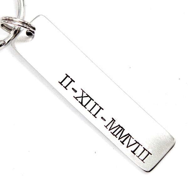 Roman Numeral Keychain