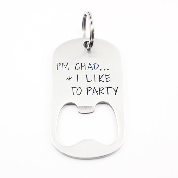 "I Like to Party" - Bottle Opener Dog Tag - Completely Hammered