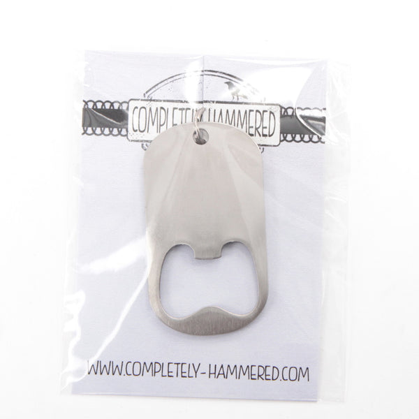 "Happy 21st Birthday" Stainless Steel Bottle Opener Keychain