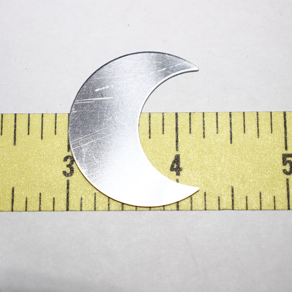 1.5" Stainless Steel Moon Blanks - Supply Destash - Completely Hammered