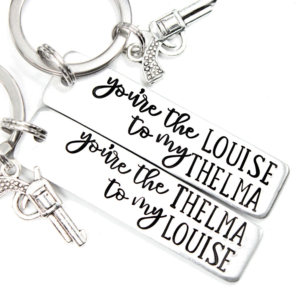 Completely Wired Thelma and Louise Keychain Set Completely Hammered