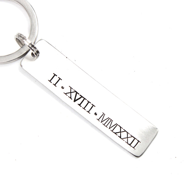 Roman Numeral Keychain