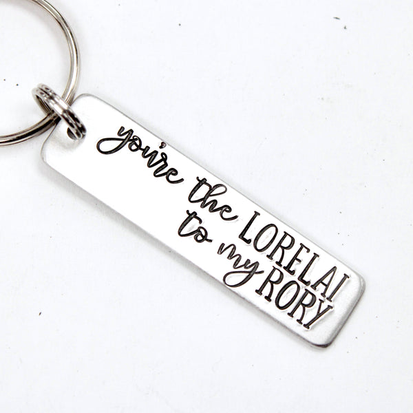 "You're the Lorelai to my Rory" and "You're the Rory to my Lorelai" Gilmore Girls Inspired Keychains