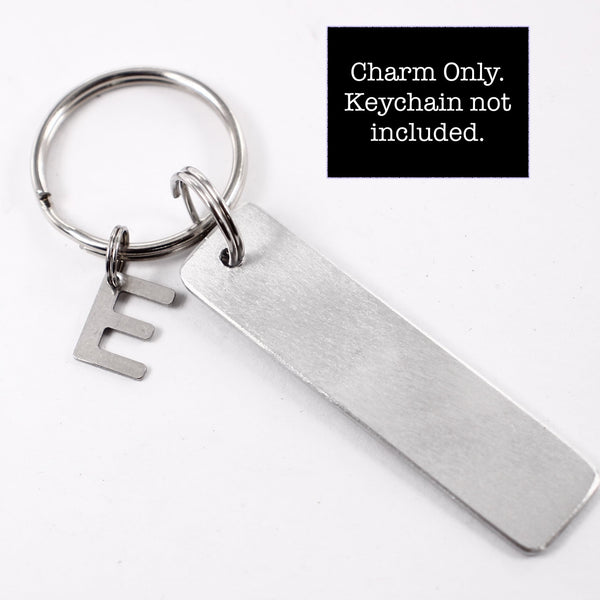 Small Flat Keychain Add On Letter Charms