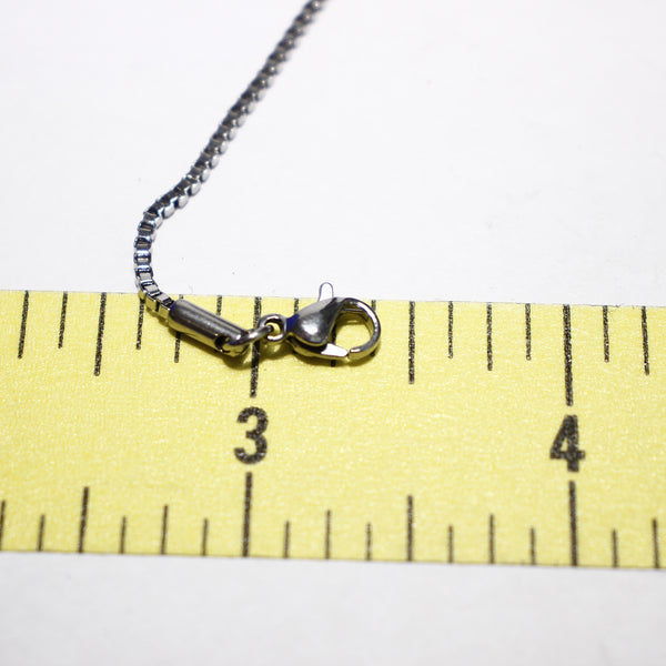 1.5mm Stainless Steel Box Chain - Supply Destash - Completely Hammered