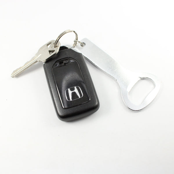 "One Year Down, Forever to Go."  First Anniversary Bottle Opener Keychain