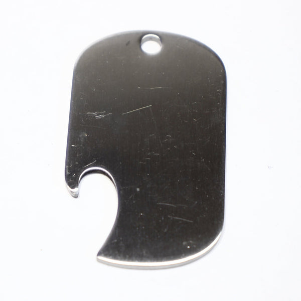 Bottle Opener Blanks - Stainless Steel - Supply Destash - Completely Hammered