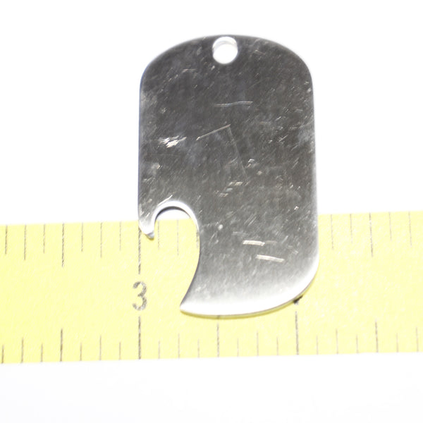 Bottle Opener Blanks - Stainless Steel - Supply Destash - Completely Hammered