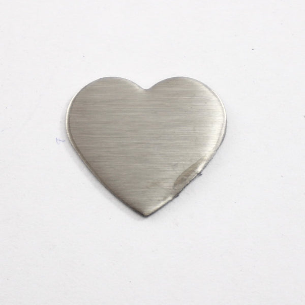 Heart Stamping Blanks - Stainless Steel - Supply Destash - Completely Hammered