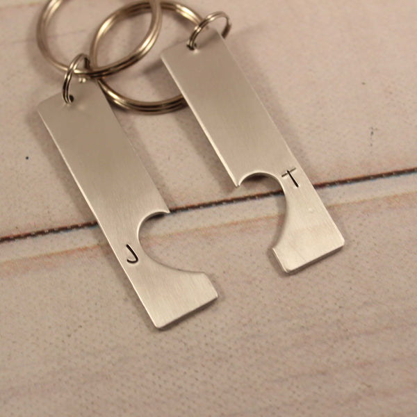 "his one" "her only" - Couples Keychain Set - Keychains - Completely Hammered - Completely Wired