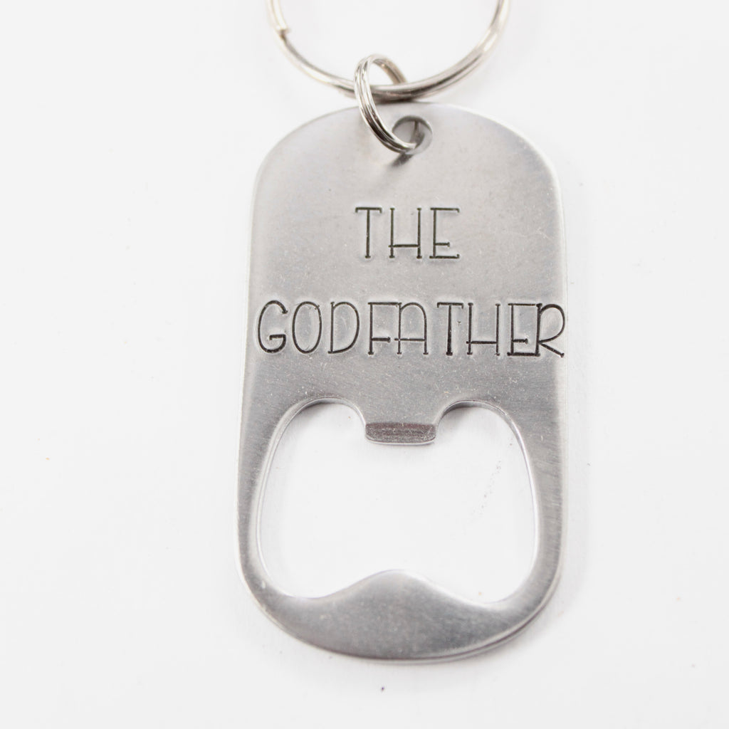 "THE GODFATHER" Bottle Opener Keychain - Discounted and ready to ship