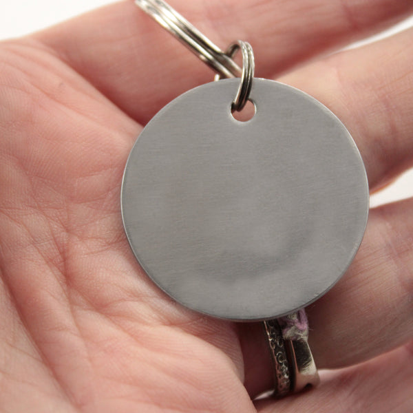 "I love you to the moon and back" Stainless Steel keychain.