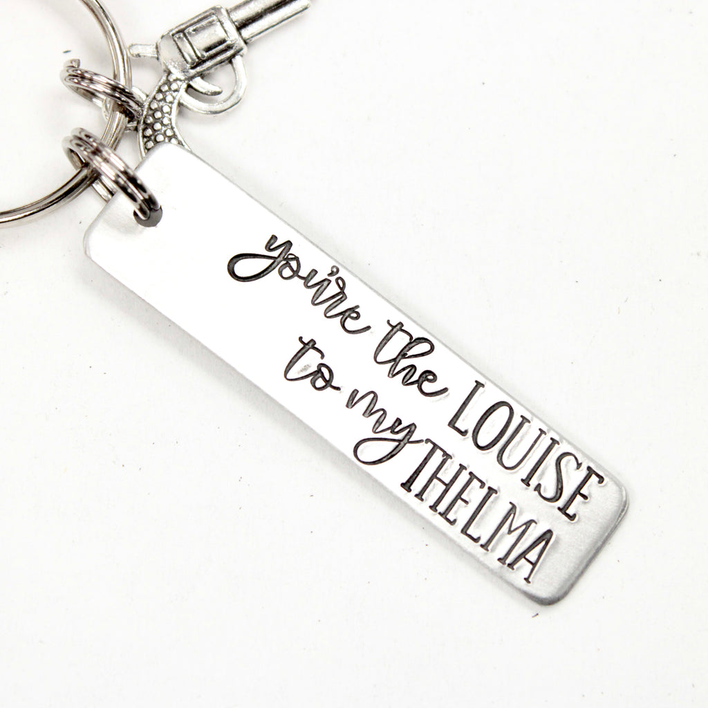 completelywiredjewel Thelma and Louise Keychains Available As A Set or A Single Keychain - You're The Thelma to My Louise You're The Louise to My Thelma