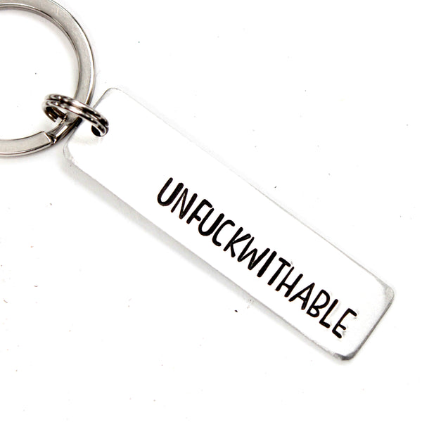 "UNFUCKWITHABLE" Keychain