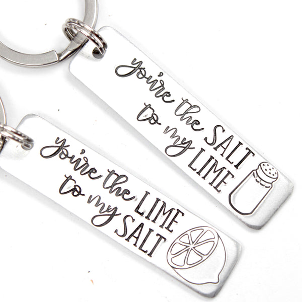 You're the Salt to my Lime / You're the Lime to my Salt Keychains (sold as singles or set)