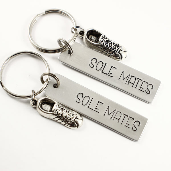 "Sole Mates" - Running Buddy Keychain Set #HE - Completely Hammered