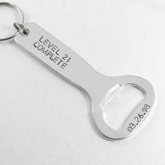 Your choice of text Bottle Opener Keychain - Custom
