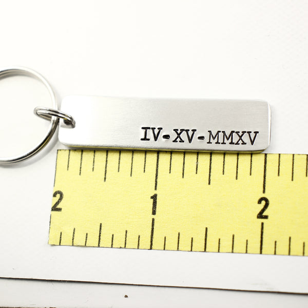Roman Numeral Keychain - Keychains - Completely Hammered - Completely Wired