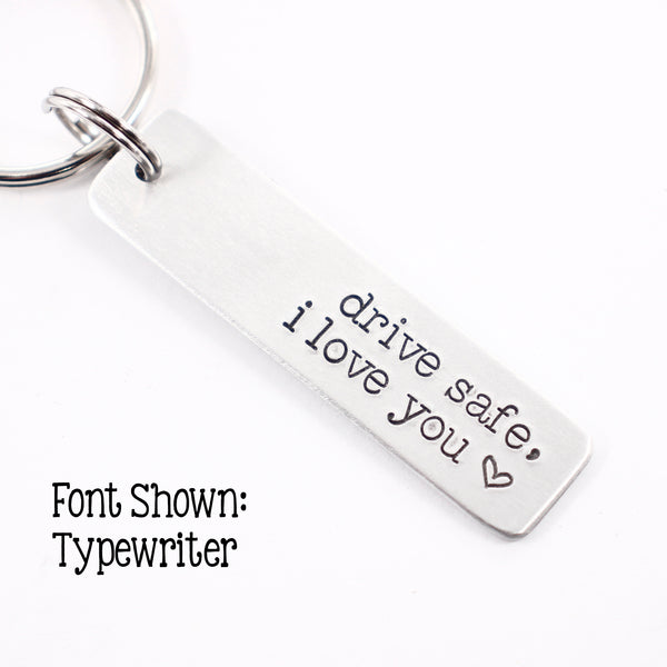 Custom, Hand Stamped Keychain - Completely Hammered