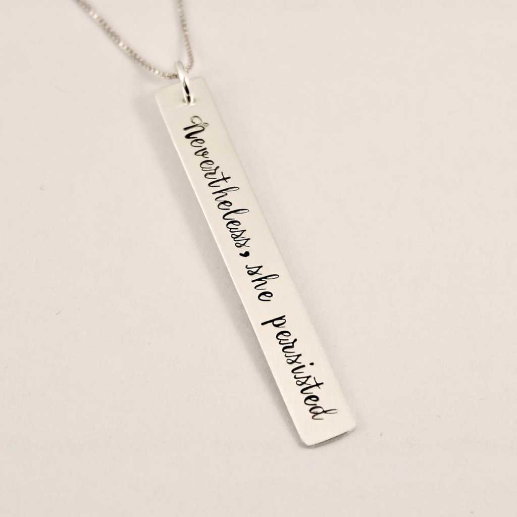 Nevertheless she persisted necklace new arrivals