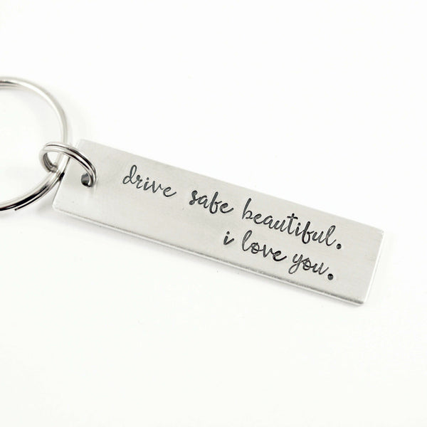 Custom, Hand Stamped Keychain - Completely Hammered