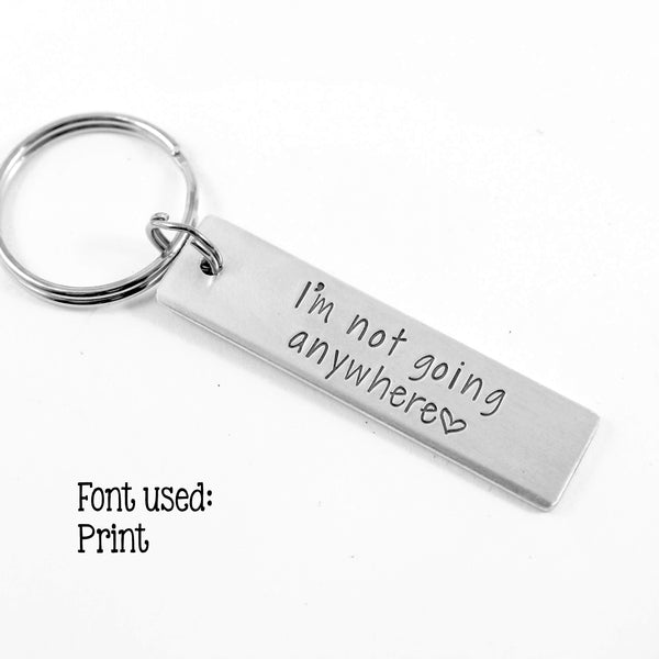 Custom, Hand Stamped Keychain - Completely Hammered