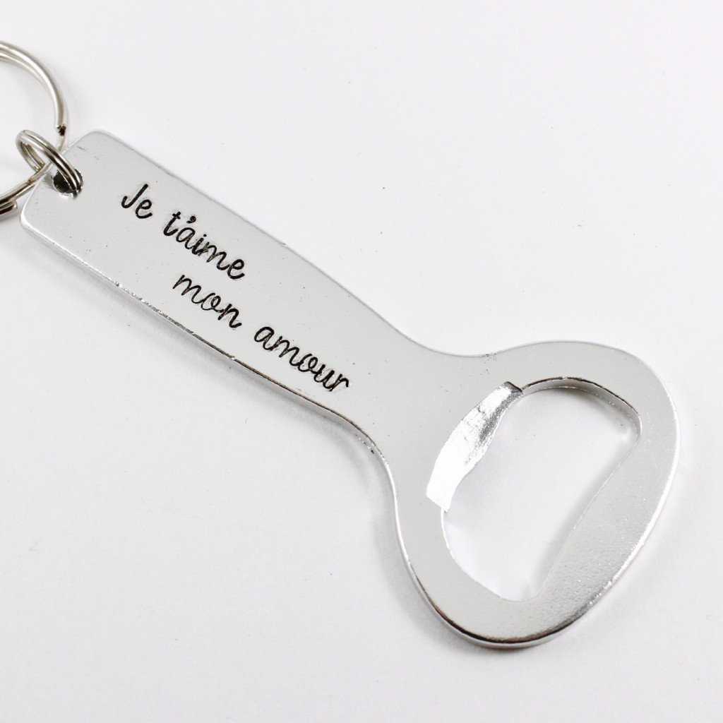 Custom bottle opener keychain deals