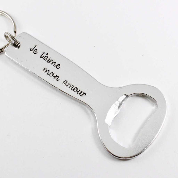 Your choice of text Bottle Opener Keychain - Custom - Keychains - Completely Hammered - Completely Wired