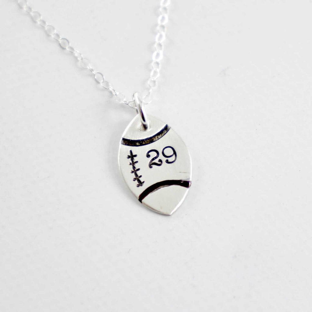 Personalized Football Name Necklace | kandsimpressions