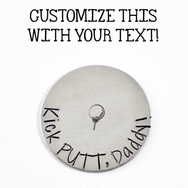 Custom, personalized MAGNETIC golf ball marker - Completely Hammered