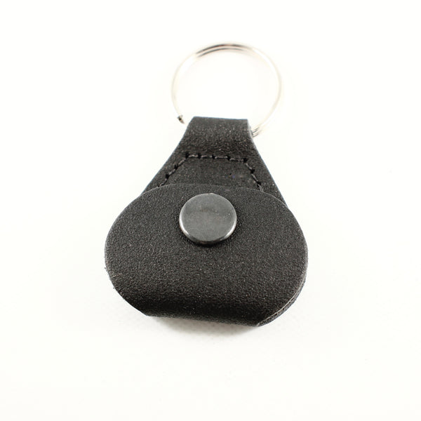 Add On - Leather Pick / Ball Marker Holder Keychain - Leather Pick Holder Keychain - Completely Hammered - Completely Wired