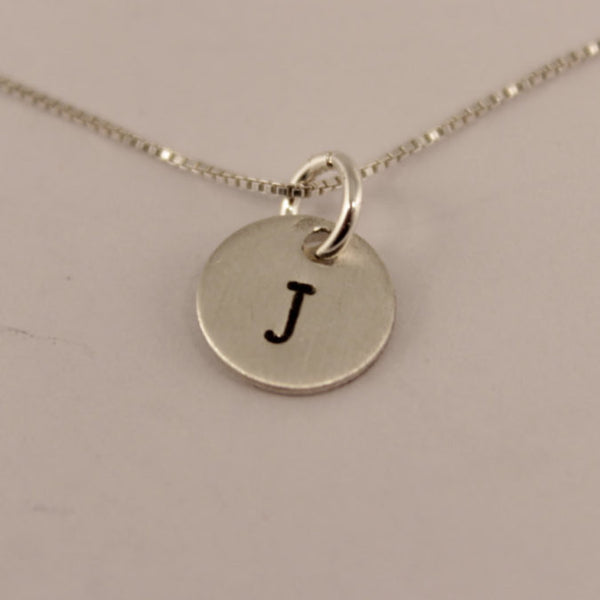 Petite Sterling Silver Initial Charms - your choice of up to 4 charms - Completely Hammered
